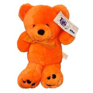 Rare HTF PBC International Tagalongs Orange 11" Crayon Bears Plush Stuffed Anima